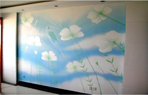 周口画墙绘怎么画好白云的蓬松感?