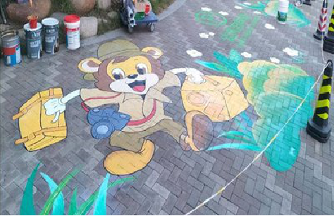 周口夏季画地面彩绘会遇到的问题