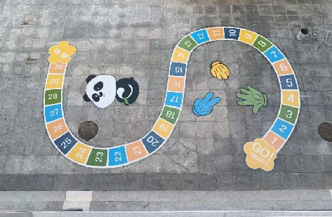 周口地面游戏彩绘