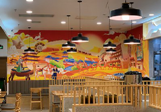 周口商业空间彩绘介绍。